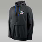 Chamarra universitaria marca Jordan con gorro de medio cierre para hombre Florida Sideline Anorak