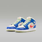 Tenis para niños grandes Air Jordan 1 Mid SE