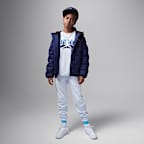 Playera con gráfico Push Through Jordan para niños talla grande