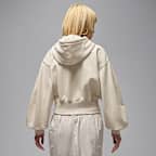 Jordan Flight Fleece Women's Cropped Satin-Lined Hoodie