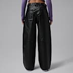 Jordan Flight Women's Faux-Leather Baggy Pants