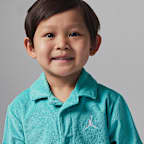 Conjunto de 2 piezas de campamento de tela de felpa para niños talla pequeña Jordan