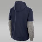 Sudadera con gorro sin cierre universitaria marca Jordan Therma-FIT para hombre Michigan Primetime