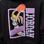 Sudadera con gorro cropped de cierre completo para mujer Jordan Brooklyn Space Jam Fleece
