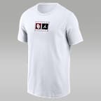 Playera universitaria Nike para hombre Oklahoma Campus Logo Swoosh - Blanco