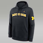 Sudadera con gorro sin cierre marca Jordan Nike para hombre Michigan Sideline Club