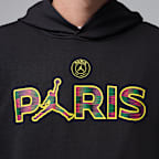 Sudadera con gorro sin cierre de tejido Fleece para hombre Paris Saint-Germain