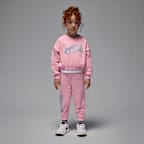 Jordan Jumpman Club Toddler Bubble Fleece 2-Piece Set - Medium Soft Pink