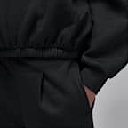 Sudadera de cuello redondo de tejido Fleece plisada para niños talla pequeña Jordan Jumpman Club