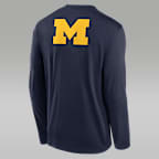 Michigan Primetime Legend 2-Hit Men's Jordan Brand Dri-FIT College Long-Sleeve T-Shirt