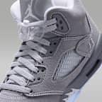 Tenis para niños grandes Air Jordan 5 Retro "Wolf Grey"