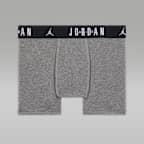 Jordan Big Kids' Flight Cotton Essentials Boxer Briefs (3-Pack)