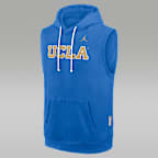 Sudadera universitaria con gorro, sin cierre y sin mangas marca Jordan Dri-FIT para hombre UCLA Sideline