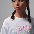 Jordan Big Kids' Puff Floral T-Shirt