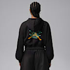 Sudadera con gorro sin cierre para mujer Jordan Brooklyn Fleece