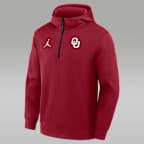 Oklahoma Coaches Premium Men's Jordan Brand Dri-FIT College 1/4-Zip Hoodie