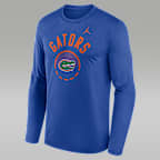 Playera de manga larga universitaria marca Jordan Dri-FIT para hombre Florida Courtside
