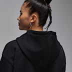 เสื้อมีฮู้ดบุผ้าซาตินผู้หญิง Jordan Flight Fleece