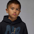 Sudadera con gorro sin cierre 23 Throw It Up para niños talla pequeña Jordan