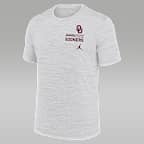 Oklahoma Campus Chest Stack Velocity Men's Nike Dri-FIT College T-Shirt - White