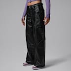 Jordan Flight Women's Faux-Leather Baggy Pants
