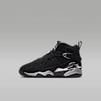 Jordan 8 Retro "Chrome" Little Kids' Shoes - Black/Light Graphite/White