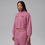 Jordan Brooklyn Fleece Women's Cropped Crew-Neck Sweatshirt
