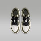 Air Jordan 1 Retro Low "Medium Olive and Summit White" Little Kids' Shoes