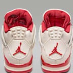 Air Jordan 4 Retro 'Pale Ivory and Tough Red' Women's Shoes