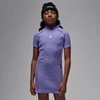 Jordan Big Kids' Mock Neck Ribbed Dress