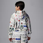 Sudadera con gorro estampada de French Terry para niño talla grande Jordan Essentials