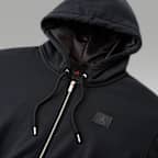 Dámská zkrácená mikina Jordan Flight Fleece s kapucí a saténovou podšívkou