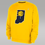 Sudadera de cuello redondo de tejido Fleece Jordan de la NBA para hombre Indiana Pacers Statement Essentials