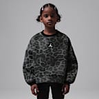 Jordan Perform Sport Little Kids' Dri-FIT Printed Crew - Black