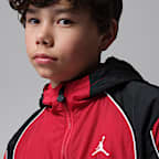 조던 주니어 컬러 블록 윈드 재킷