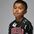 Σετ με μακρυμάνικο ζέρσεϊ T-Shirt και παντελόνι 23 Jordan για μικρά παιδιά