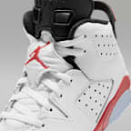 Jordan 6 Retro 'White Infrared' Younger Kids' Shoes