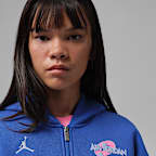 Jordan Brooklyn Space Jam Fleece 女款全長式拉鍊短版連帽上衣