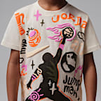 Playera Air Jordan World Tour Merch para niños talla pequeña Jordan