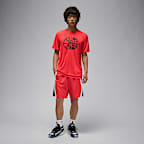 日本 プラクティス メンズ ジョーダン バスケットボール Tシャツ