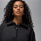 Playera de manga larga de tejido waffle para mujer Jordan Flight