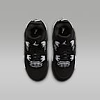 Jordan 4 Retro 'White Thunder' Younger Kids' Shoes