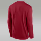 Oklahoma Courtside Men's Jordan Brand Dri-FIT College Long-Sleeve T-Shirt