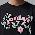 Jordan Big Kids' Puff Floral T-Shirt