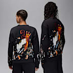 Jordan Artist Series by Jammie Holmes Fleece Crew-Neck Sweatshirt