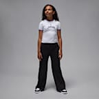 Jordan félrövid, bordázott póló nagyobb gyerekeknek