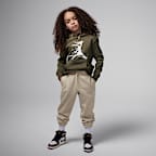 Sudadera con gorro sin cierre de tejido Fleece para niños talla grande Jordan Flight MVP