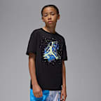 Jordan Big Kids' "Sky Is Not The Limit" Glow T-Shirt - Black