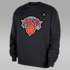 New York Knicks Statement Essentials Men's Jordan NBA Fleece Crew-Neck Sweatshirt