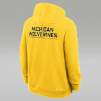 Sudadera con gorro universitaria marca Jordan Dri-FIT de cierre completo para hombre Michigan Sideline